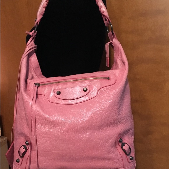 Balenciaga Handbags - Balenciaga Day Bag Hobo Lambskin Shoulder